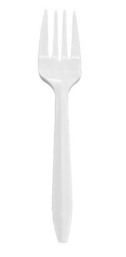 TOU-UP-2502 Fourchettes en plastique, blanc