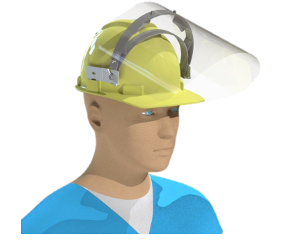 MII-16296CLI-C Visière pour casque de construction