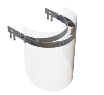 MII-16296CLI-C Visière pour casque de construction