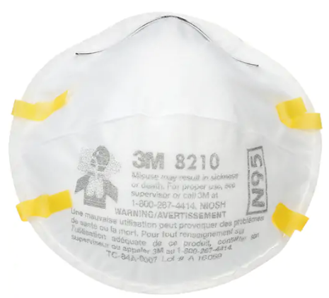 Respirateurs contre les particules 8210, N95, Certifié NIOSH