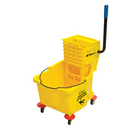 RMP Seau et essoreuse pour vadrouille, Pression latérale, 9,5 gal. US (38 pintes), Jaune