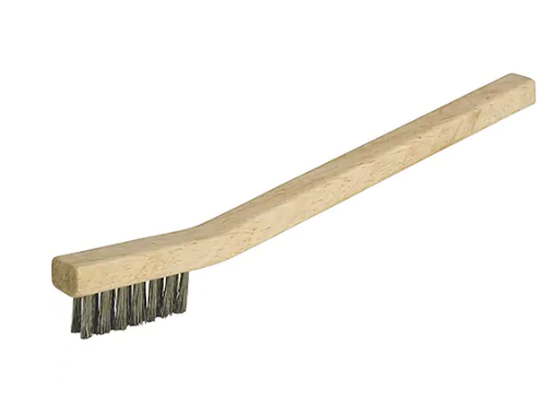 Brosse de nettoyage en laiton avec manche 9"