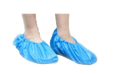 Couvre-chaussures bleu en plastique